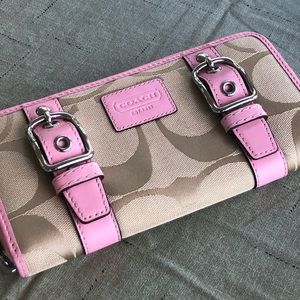 Pink Coach Wallet